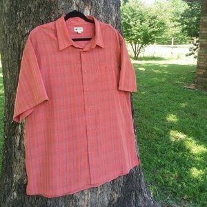 Haggar Plaid Button-up XXL